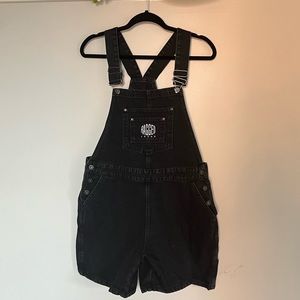 Ragged Denim Overall Short